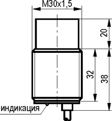 Габариты ISN F7A-32P-15-LZ